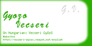 gyozo vecseri business card
